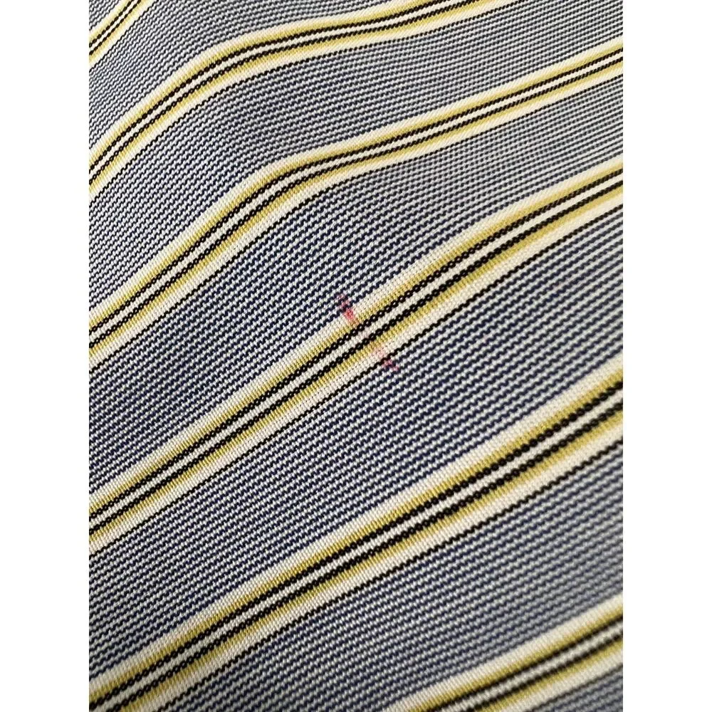 Banana Republic Non-Iron Classic Fit Button Up Shirt Blue Yellow Stripe Men's M